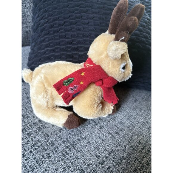 Lindt Gund Reindeer Plush Christmas Holiday Stuffed Toy Deer 7"‎ Vintage - Picture 2 of 6